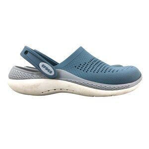 Crocs Unisex Size 5M 7W LiteRide 360 Blue Steel Microchip Water Shoes Clogs